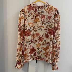 Floral Long Sleeve Women's Top